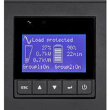 Eaton 9PX 1500VA 1350W 120V Online Double-Conversion UPS - 5-15P, 8x 5-15R Outlets, Lithium-ion Battery, Cybersecure Network Card Option, 2U Rack/Tower — 9PX1500RT-L