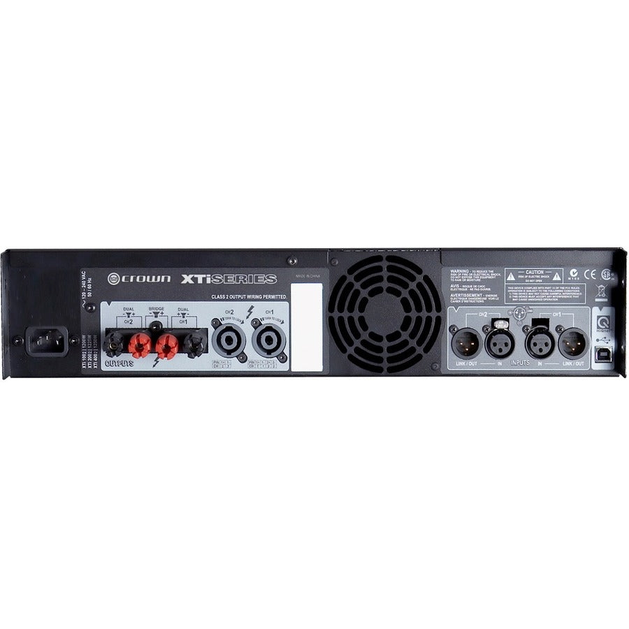 Crown XTI 1002 Amplifier - 1000 W RMS - 2 Channel — NXTI1002-U-US