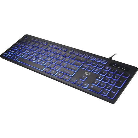 Adesso Large Print Illuminated Desktop Keyboard — AKB-139EB