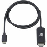 Eaton Tripp Lite Series USB-C to HDMI Adapter Cable (M/M), 4K, 4:4:4, Thunderbolt 3 Compatible, Black, 3 ft. (0.9 m) — U444-003-HBE