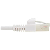 Eaton Tripp Lite Series Safe-IT Cat6a 10G Snagless Antibacterial S/FTP Ethernet Cable (RJ45 M/M), PoE, White, 7 ft. (2.13 m), TAA — N262AB-007-WH