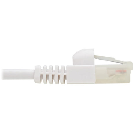 Eaton Tripp Lite Series Safe-IT Cat6a 10G Snagless Antibacterial S/FTP Ethernet Cable (RJ45 M/M), PoE, White, 7 ft. (2.13 m), TAA — N262AB-007-WH