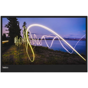 Lenovo ThinkVision M15 16" Class Full HD LED Monitor - 16:9 - Raven Black — 62CAUAR1US