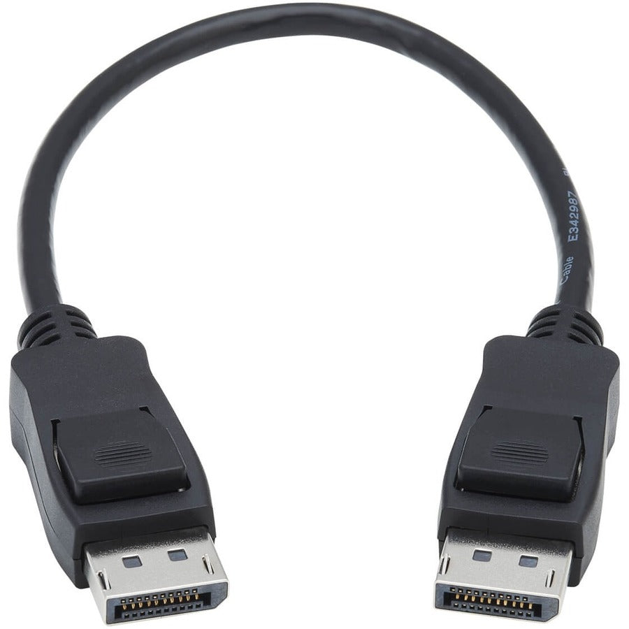 Eaton Tripp Lite Series DisplayPort 1.4 Cable with Latching Connectors, 8K (M/M), Black, 1 ft. (0.31 m) — P580-001-V4