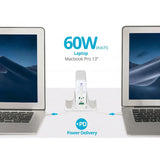 SIIG 100W Dual USB-C PD 3.0 PPS & QC 3.0 Combo Power Charger - White — AC-PW1P11-S1