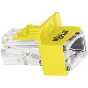 Eaton Tripp Lite Series Universal RJ45 Locking Inserts, Yellow, 10 Pack — N2LPLUG-010-YW