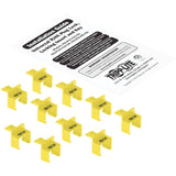 Eaton Tripp Lite Series Universal RJ45 Locking Inserts, Yellow, 10 Pack — N2LPLUG-010-YW