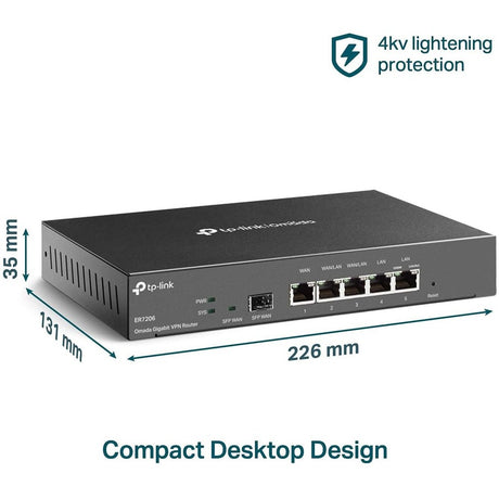 TP-Link ER7206 - Multi-WAN Professional Wired Gigabit VPN Router — ER7206