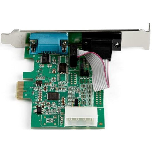 StarTech.com 2-port PCI Express RS232 Serial Adapter Card - PCIe to Dual Serial DB9 RS-232 Controller - 16950 UART - Windows and Linux — PEX2S953