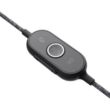 Logitech Zone Wired Noise Cancelling Headset, Certified for Microsoft Teams with advanced noise-canceling mic, USB-C with USB-A adapter, graphite. — 981-000871