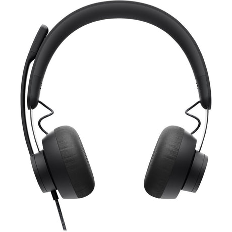 Logitech Zone Wired Noise Cancelling Headset, Certified for Microsoft Teams with advanced noise-canceling mic, USB-C with USB-A adapter, graphite. — 981-000871