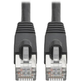 Eaton Tripp Lite Series Cat6a 10G Snagless Shielded STP Ethernet Cable (RJ45 M/M), PoE, Black, 8 ft. (2.43 m) — N262-008-BK