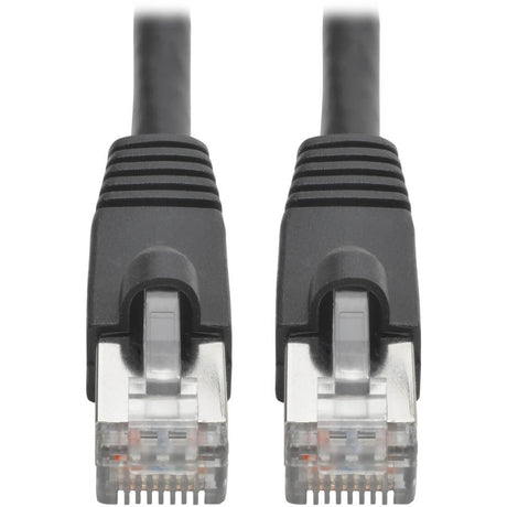 Eaton Tripp Lite Series Cat6a 10G Snagless Shielded STP Ethernet Cable (RJ45 M/M), PoE, Black, 8 ft. (2.43 m) — N262-008-BK