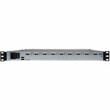Eaton Tripp Lite Series 8-Port NetDirector DisplayPort KVM Switch Console with 17 in. LCD, Dual Rail, 1U Rack-Mount, TAA — B030-DP08-17D