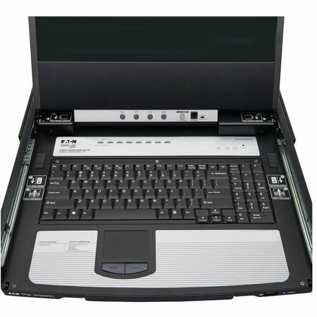 Eaton Tripp Lite Series 8-Port NetDirector DisplayPort KVM Switch Console with 17 in. LCD, Dual Rail, 1U Rack-Mount, TAA — B030-DP08-17D