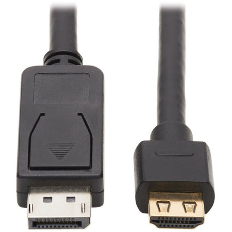 Eaton Tripp Lite Series DisplayPort 1.2 to HDMI Active Adapter Cable (M/M), 4K 60 Hz, HDR, Secure-Grip Plugs, Black, 10 ft. (3.1 m) — P582-010-4K6AE