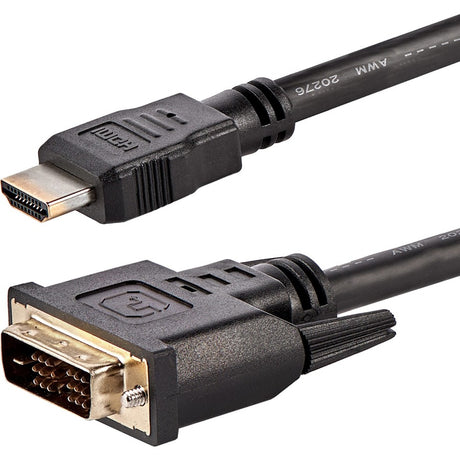 StarTech.com 6ft (1.8m) HDMI to DVI Cable, DVI-D to HDMI Display Cable (1920x1200p), 10 Pack, Black, HDMI to DVI-D Adapter Cord M/M — HDMIDVIMM610PK