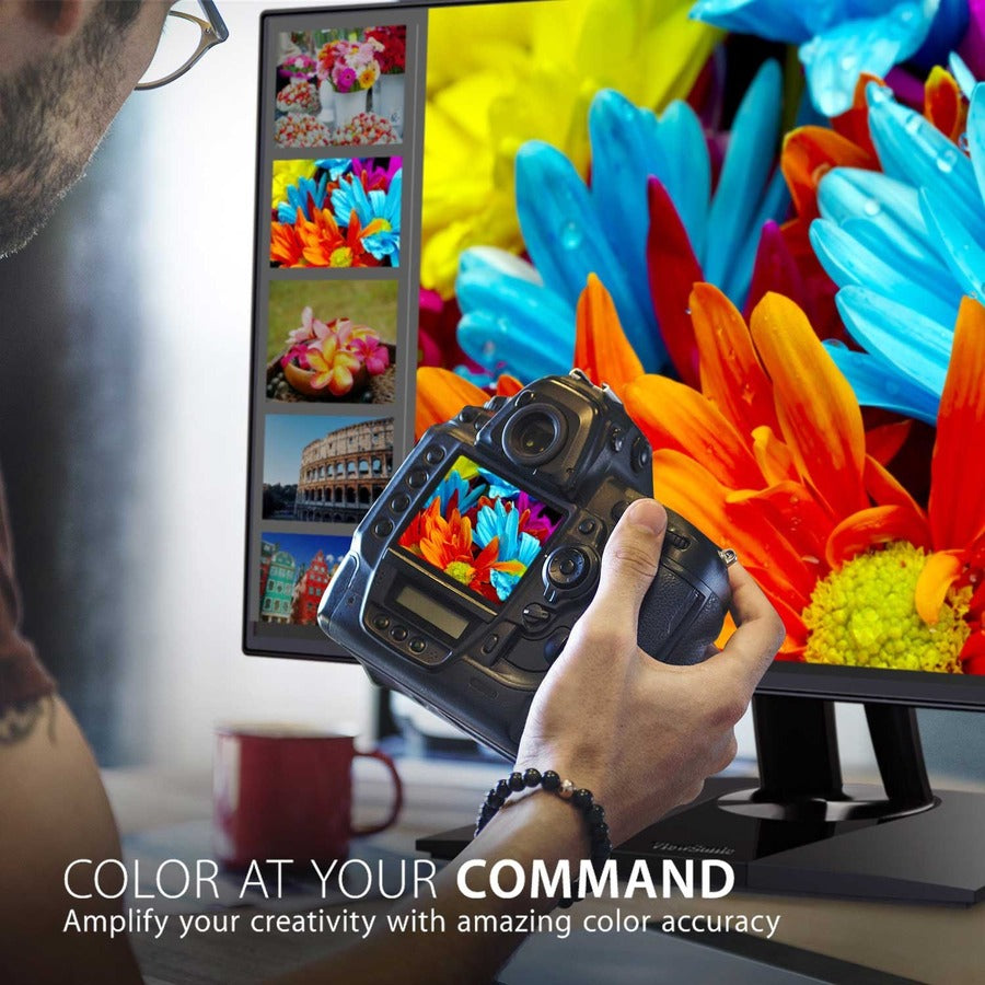 ViewSonic VP3256-4K 32 Inch 4K UHD IPS Ergonomic Monitor with Ultra-Thin Bezels, Color Accuracy, Pantone Validated, 60W USB C — VP3256-4K