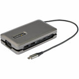 StarTech.com USB C Multiport Adapter, USB C to 4K 60Hz HDMI 2.0, 2-Port 10Gbps USB Hub, 100W Power Delivery Pass-through, GbE, SD/MicroSD — DKT31CSDHPD3