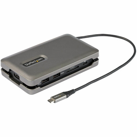 StarTech.com USB C Multiport Adapter, USB C to 4K 60Hz HDMI 2.0, 2-Port 10Gbps USB Hub, 100W Power Delivery Pass-through, GbE, SD/MicroSD — DKT31CSDHPD3