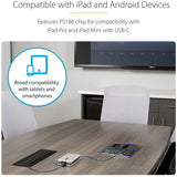 StarTech.com USB C Multiport Adapter, USB C to 4K 60Hz HDMI 2.0, 2-Port 10Gbps USB Hub, 100W Power Delivery Pass-through, GbE, SD/MicroSD — DKT31CSDHPD3