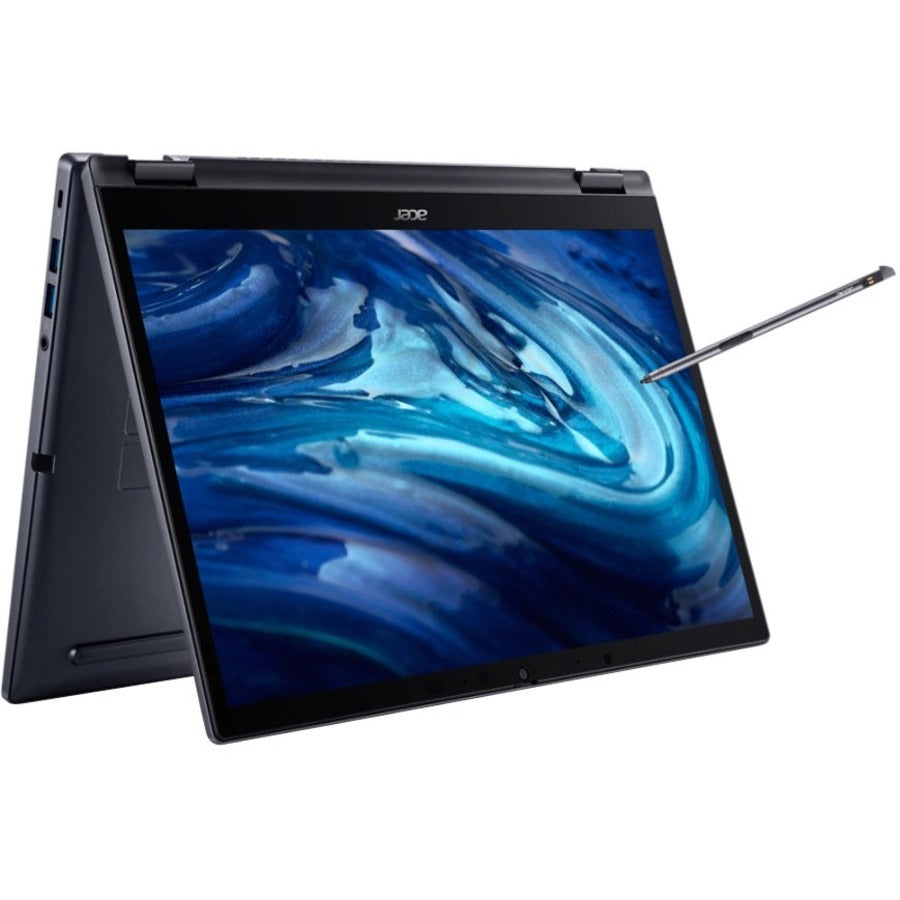 Acer TravelMate Spin P4 P414RN-41 TMP414RN-41-R305 14" Touchscreen Convertible 2 in 1 Notebook - WUXGA - AMD Ryzen 7 PRO 6850U - 16 GB - 512 GB SSD - English Keyboard - Slate Blue — NX.VUTAA.001