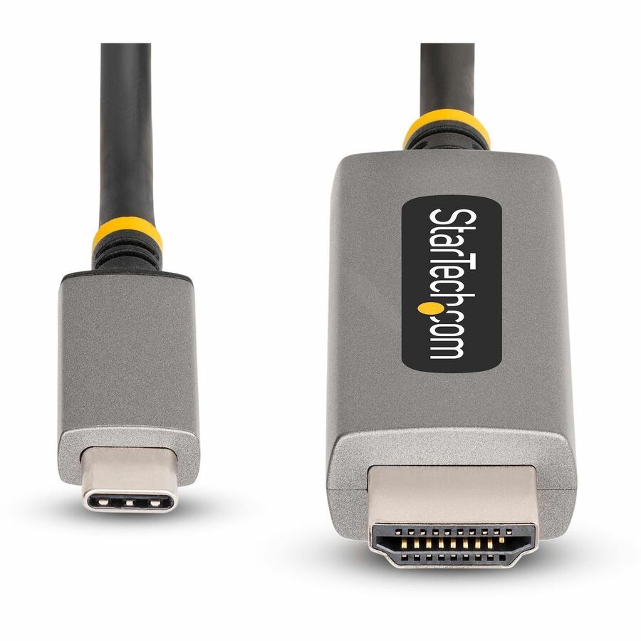 StarTech.com 10ft (3m) USB-C to HDMI Adapter Cable, 8K 60Hz, 4K 144Hz, HDR10, USB Type-C to HDMI 2.1 Converter, USB-C/USB4/TB3/4 Compatible — 136B-USBC-HDMI213M