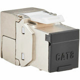 Eaton Tripp Lite Series Cat8 STP Shielded Tool-Free Keystone Jack, 568A/568B, TAA — N238-SHC8-TF-1