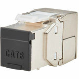 Eaton Tripp Lite Series Cat8 STP Shielded Tool-Free Keystone Jack, 568A/568B, TAA — N238-SHC8-TF-1