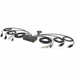 StarTech.com 2-Port Dual-Monitor DisplayPort Cable KVM Switch, 4K 60Hz, Compact KVM with 5ft/1.5m Integrated Host Cables, Bus Powered — C2-DD46-UA2-CBL-KVM