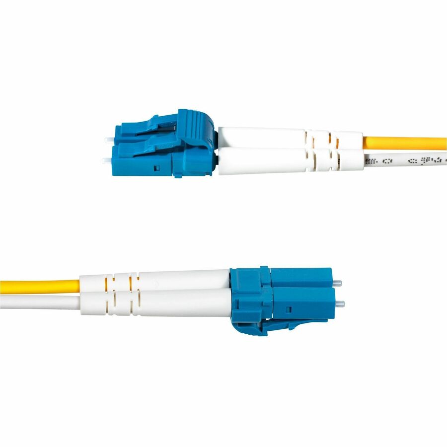 StarTech.com 25m (82ft) LC to LC (UPC) OS2 Single Mode Duplex Fiber Optic Cable, 9/125&micro;m, 10G, LSZH Fiber Patch Cord — SMDOS2LCLC25M