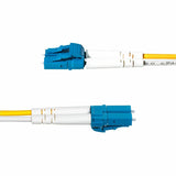 StarTech.com 25m (82ft) LC to LC (UPC) OS2 Single Mode Duplex Fiber Optic Cable, 9/125&micro;m, 10G, LSZH Fiber Patch Cord — SMDOS2LCLC25M