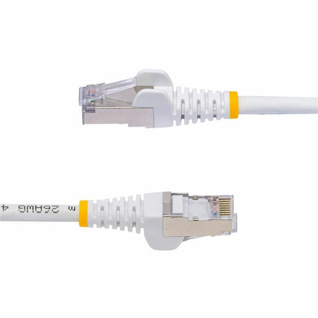 StarTech.com 15ft White CAT8 Ethernet Cable, Snagless RJ45, 25G/40G 2000MHz, 100W PoE, S/FTP, 26AWG Pure Bare Copper, LSZH Network Patch Cord — NLWH-15F-CAT8-PATCH