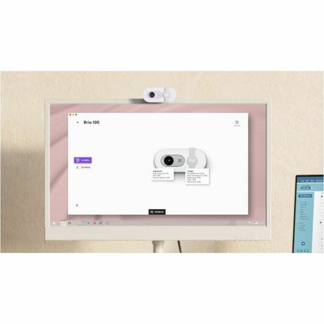 Logitech BRIO 100 Webcam - 2 Megapixel - Off White - USB Type A - 1 Pack(s) — 960-001616
