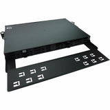 Eaton Tripp Lite Series High-Density Panel Fiber Splice Enclosure - 6 Splicing Cassettes, 144 LC/UPC SM 0.9 mm, 1.5 m Pigtail, 1U Rack — N600P-144U-6
