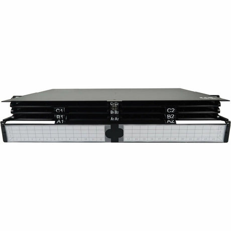 Eaton Tripp Lite Series High-Density Panel Fiber Splice Enclosure - 6 Splicing Cassettes, 144 LC/UPC SM 0.9 mm, 1.5 m Pigtail, 1U Rack — N600P-144U-6