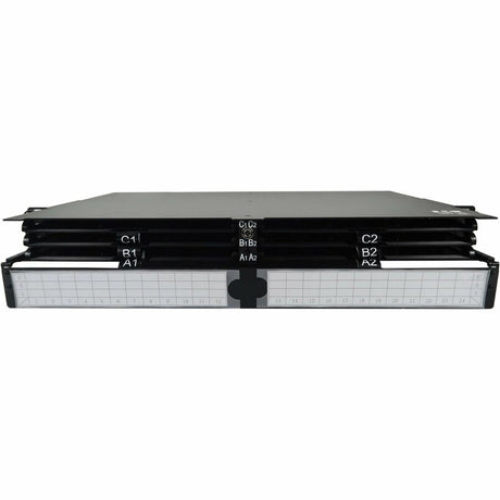 Eaton Tripp Lite Series High-Density Panel Fiber Splice Enclosure - 6 Splicing Cassettes, 144 LC/APC SM 0.9 mm, 1.5 m Pigtail, 1U Rack — N600P-144A-6