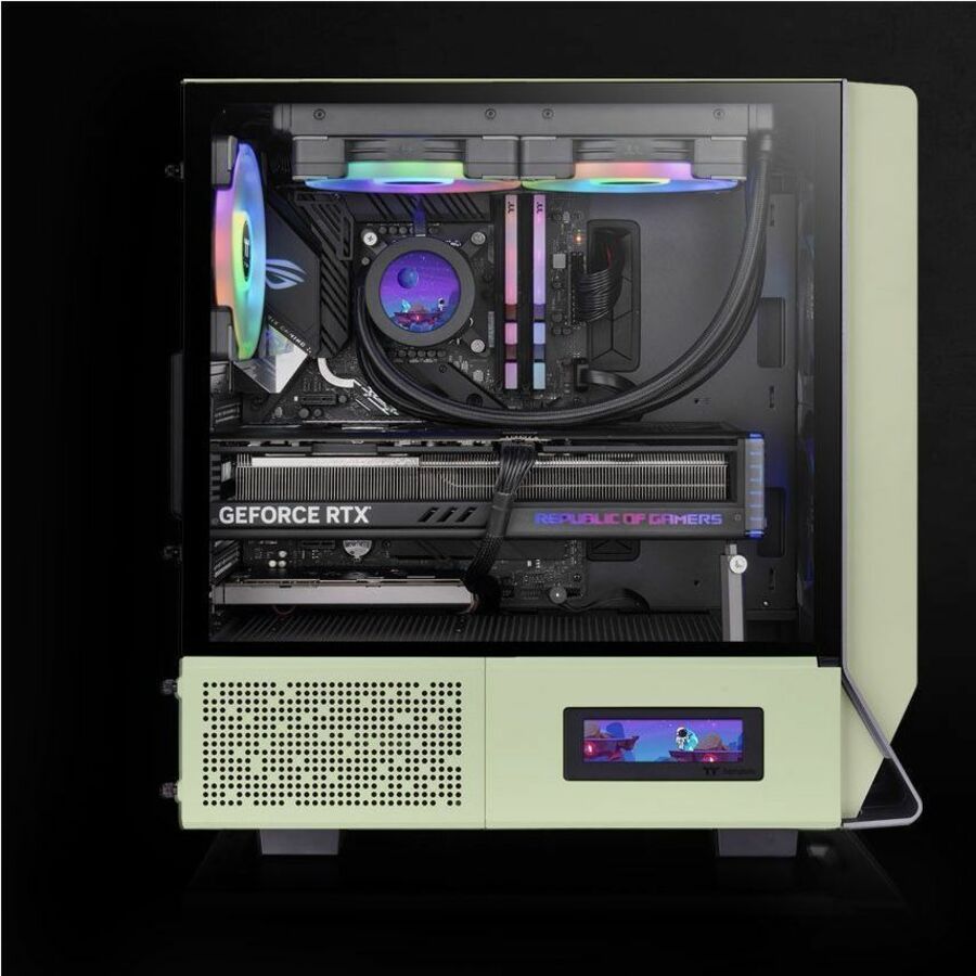 Thermaltake Ceres 300 TG ARGB Matcha Green Mid Tower Chassis — CA-1Y2-00MEWN-00