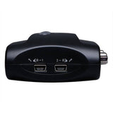 Eaton Tripp Lite Series 2-Port Compact USB KVM Switch with Audio and Cable — B004-VUA2-K-R