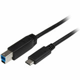 StarTech.com 2m 6 ft USB C to USB B Printer Cable - M/M - USB 3.0 (5Gbps) USB B Cable - USB C to USB B Cable - USB Type C to Type B Cable — USB315CB2M