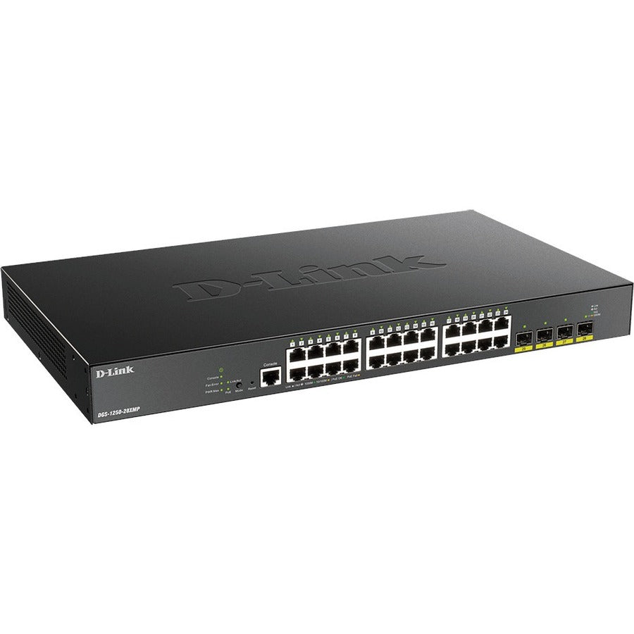 D-Link 28-Port 10-Gigabit Smart Managed PoE Switch — DGS-1250-28XMP-6KV
