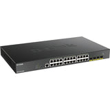 D-Link 28-Port 10-Gigabit Smart Managed PoE Switch — DGS-1250-28XMP-6KV