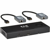 Eaton Tripp Lite Series 2-Port DisplayPort to HDMI Splitter/Extender Kit over Cat6, MST Hub, 8K/4K 60 Hz, DP 1.4, Up to 230 ft. (70 m), TAA — B156E-002-H8K-K