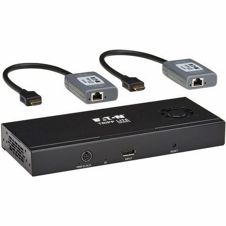 Eaton Tripp Lite Series 2-Port DisplayPort to HDMI Splitter/Extender Kit over Cat6, MST Hub, 8K/4K 60 Hz, DP 1.4, Up to 230 ft. (70 m), TAA — B156E-002-H8K-K
