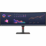 Lenovo ThinkVision P49w-30 49" Class Dual Quad HD (DQHD) Curved Screen LED Monitor - 32:9 - Raven Black — 63DBZAR1US
