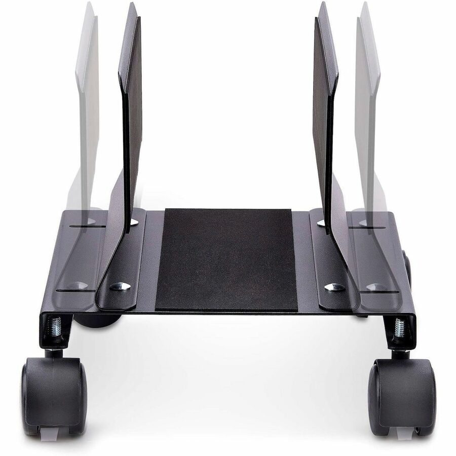 StarTech.com Computer Tower Cart, Rolling CPU Caddy on Wheels, Max 46.3lb/21kg, Adjustable PC Case Mount, Floor Stand Dolly, Steel, TAA — CPUMOBILESTND