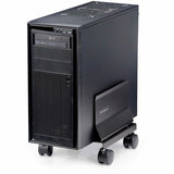 StarTech.com Computer Tower Cart, Rolling CPU Caddy on Wheels, Max 46.3lb/21kg, Adjustable PC Case Mount, Floor Stand Dolly, Steel, TAA — CPUMOBILESTND