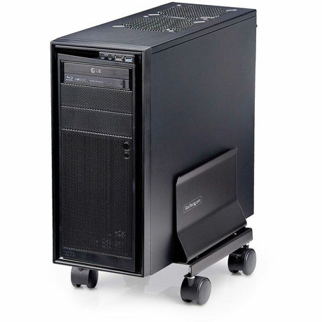 StarTech.com Computer Tower Cart, Rolling CPU Caddy on Wheels, Max 46.3lb/21kg, Adjustable PC Case Mount, Floor Stand Dolly, Steel, TAA — CPUMOBILESTND