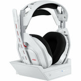 Logitech G Astro A50 LIGHTSPEED Wireless Gaming Headset + Base Station (Gen 5), PRO-G GRAPHENE, 3-System Switching, USB-C to Xbox, PS5, PC/Mac or Nintendo Switch, Bluetooth - White — 939-002229