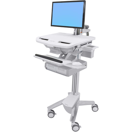Ergotron StyleView Cart with LCD Arm, 2 Drawers (2x1) — SV43-12A0-0
